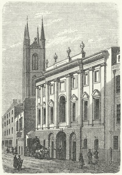 Das ursprüngliche Zuhause der Bank of England, Walbrook, London von German School