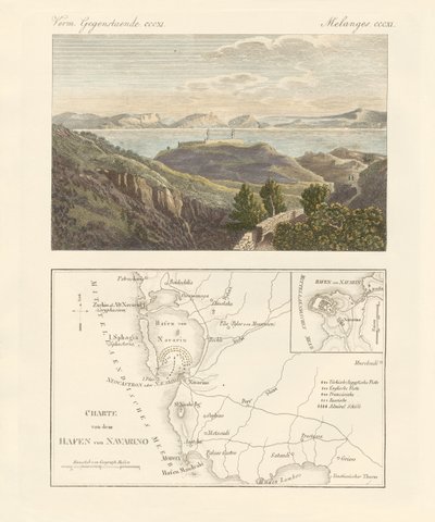 Der Hafen und die Stadt Navarino von German School
