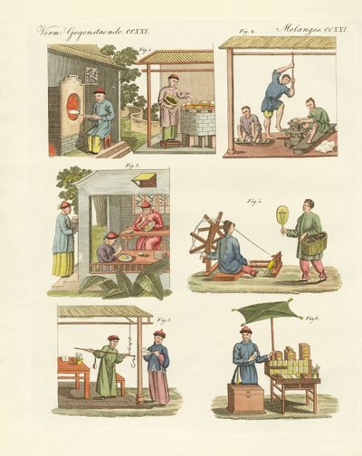 Handel, Kunst und Handwerk in China von German School