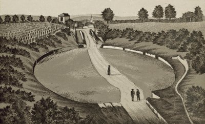 Trier: Amphitheater (Lithografie) von German School