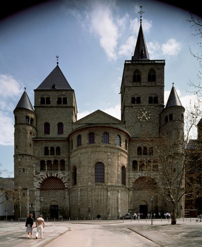 Ansicht der Kathedrale von Trier von German School