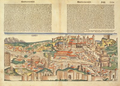 Ansicht der Stadt Rom, aus der Nürnberger Chronik von Hartmann Schedel, 1493 von German School