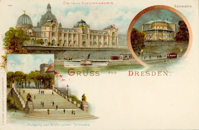 Ansichten von Dresden, Deutschland von German School