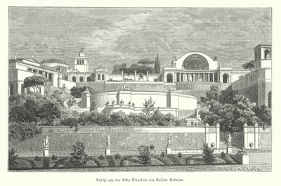 Villa des römischen Kaisers Hadrian in Tivoli, Italien von German School
