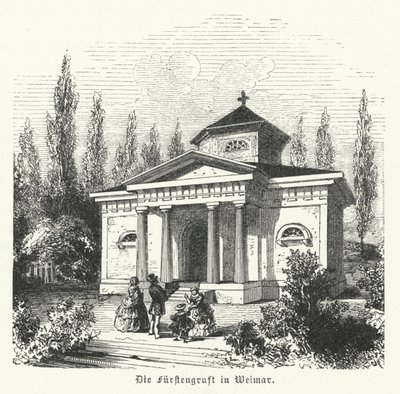 Weimarer Fürstengruft, Begräbniskapelle der Herzöge von Sachsen-Weimar-Eisenach und Grabstätte der deutschen Autoren Johann Wolfgang Goethe und Friedrich Schiller von German School