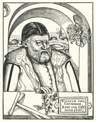 Wilhelm von Grumbach, deutscher Ritter und Abenteurer (Gravur) von German School
