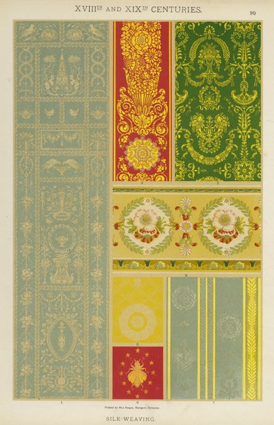 XVIII. und XIX. Jahrhundert, Seidenweberei von German School