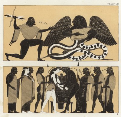 Zeus mit Typhon und die kalydonische Jagd von German School
