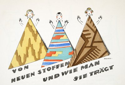 von neuen Stoffen und wie man sie trägt, aus Styl, veröffentlicht 1922 von German School