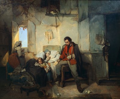 Die Rückkehr des verwundeten Soldaten von Gerolamo Induno