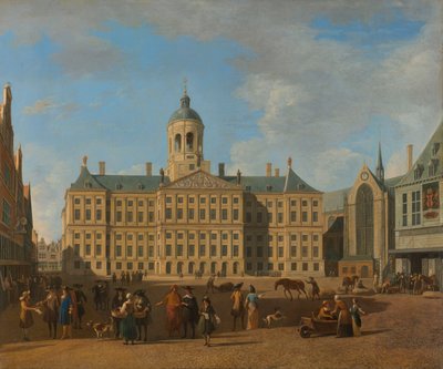 Das Rathaus auf dem Dam in Amsterdam von Gerrit Adriaenszoon Berckheyde