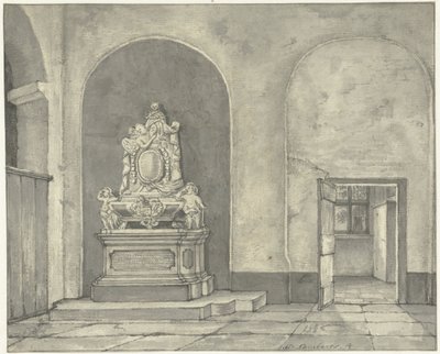 Grabmonument von Balth. Fredericus von Stosch in der Janskerk in Utrecht von Gerrit Lamberts