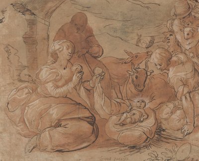 Die Anbetung der Hirten, 1599 von Gerrit Pietersz Sweelink
