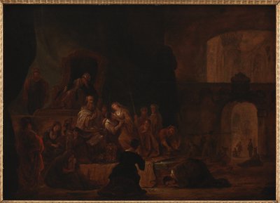 Jephtas Tochter wird zum Altar geführt von Gerrit de Wet