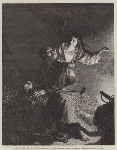 Der Engel, der St. Peter aus dem Gefängnis befreit von Gerrit van Honthorst