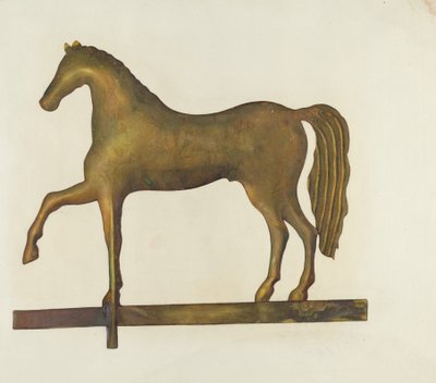 Wetterfahnenpferd, ca. 1940 von Gertrude Koch