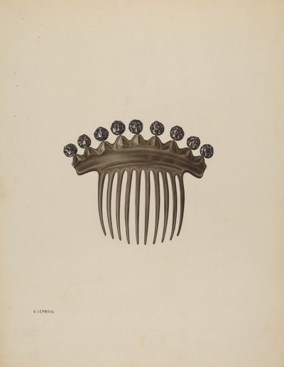 Kamm, um 1939 von Gertrude Lemberg