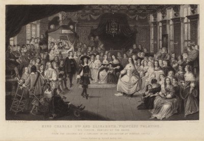 König Karl II. und Elisabeth, Prinzessin Palatina von Gheerart Janssen