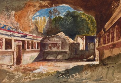 Das Tepidarium, Pompeji, mit Ergänzungen von Prinzessin Maria Annunziata di Borbone von Giacinto Gigante