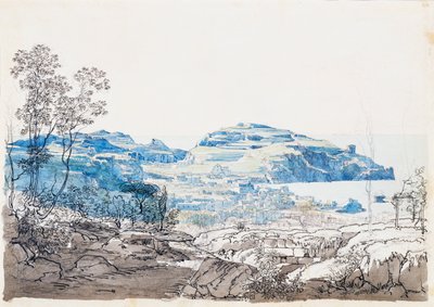 Blick auf Ischia (Lacco Ameno), ca. 1845 von Giacinto Gigante