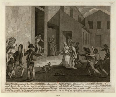 Die Verhaftung von Cécile Renault am 22. Mai 1794 in der Wohnung von Robespierre, ca. 1798 von Giacomo Aliprandi