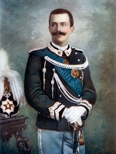 Viktor Emanuel III., König von Italien, spätes 19.-frühes 20. Jahrhundert von Giacomo Brogi