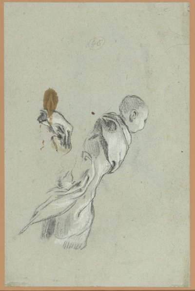 Studie eines in eine Decke gewickelten Kindes von Giacomo Cavedone