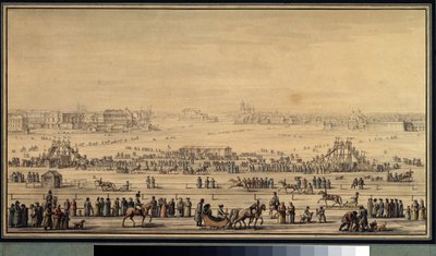 Shakes Escapes gleitet auf der Newa in Sankt Petersburg, um 1800 von Giacomo Quarenghi