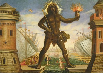 Prolog: der Hafen mit dem Koloss von Rhodos von Giacomo Torelli