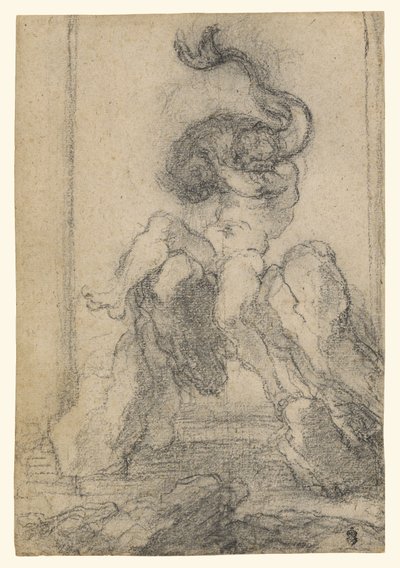 Ein Meeresgott mit einem Delfin von Gian Lorenzo Bernini
