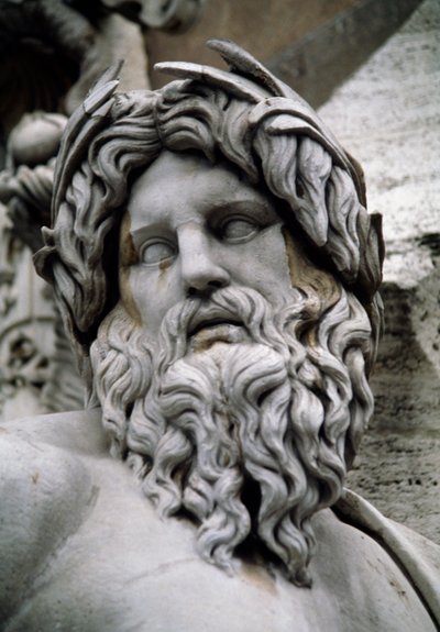 Personifikation des Flusses Ganges, Brunnen der vier Flüsse von Gian Lorenzo Bernini