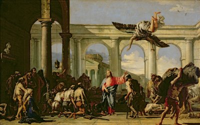 Jesus heilt den Gelähmten am Teich Bethesda, ca. 1759 von Giovanni Domenico Tiepolo