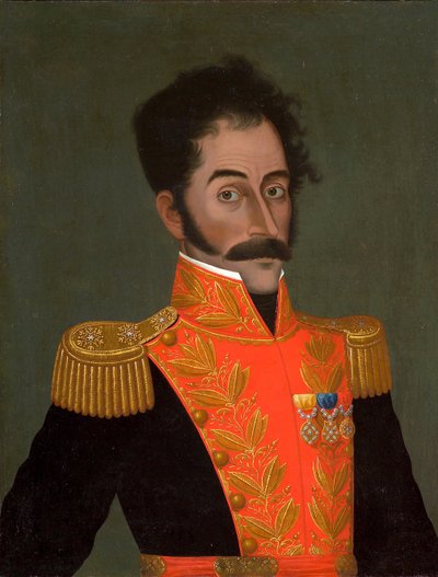Porträt von Simon Bolivar (Der Befreier) von Gil de Castro