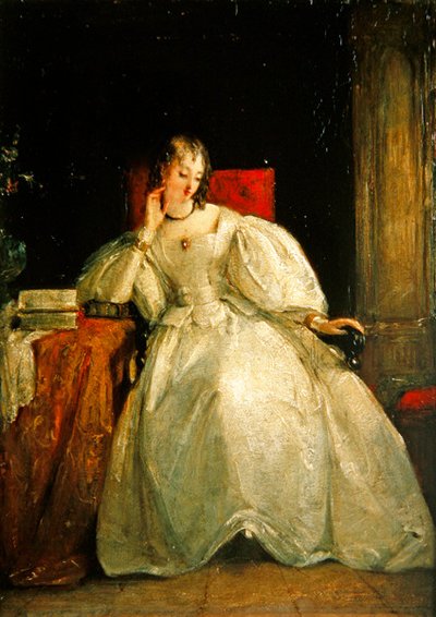 Porträt einer Dame von Gilbert Stuart Newton