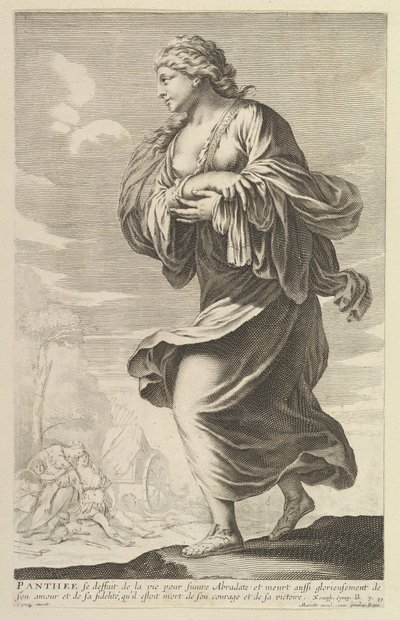 Panthée, 1647. Schöpfer: Gilles Rousselet, Abraham Bosse von Gilles Rousselet and Abraham Bosse