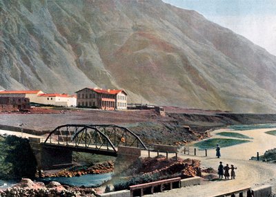 Bahnhof in Lars an der Georgischen Heerstraße, um 1890 von Gillot