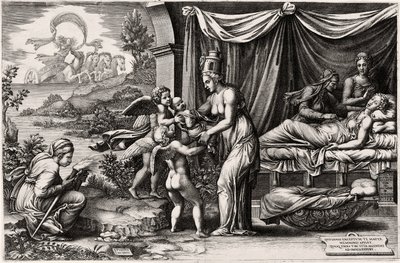 Allegorie der Geburt von Giorgio Ghisi