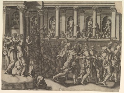 Die Verspottung der Gefangenen, ca. 1540 von Giorgio Ghisi