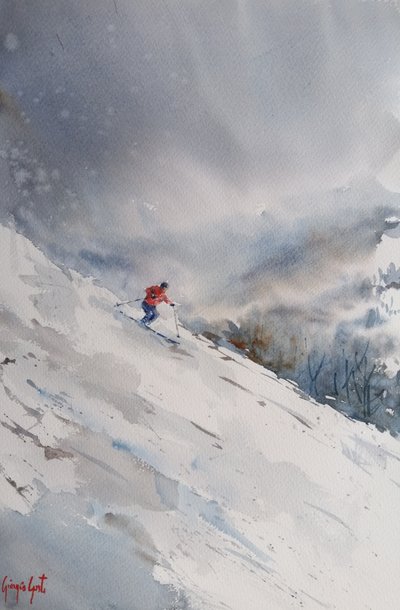 Abenteuer beim Abfahrtslauf von Giorgio Gosti