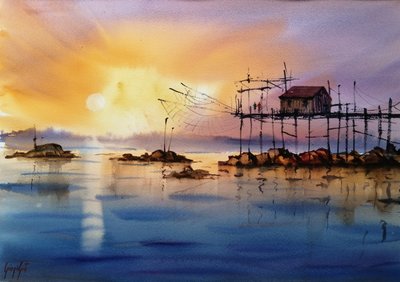 Goldene Stunde Angelpier von Giorgio Gosti