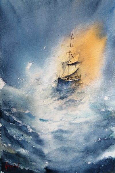 Segeln Durch den Sturm von Giorgio Gosti