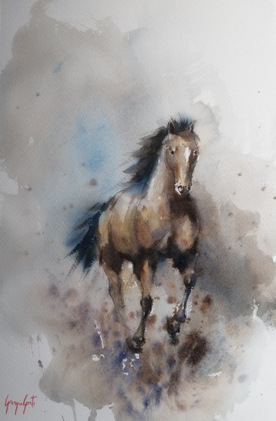 Wilder Pferdegalopp von Giorgio Gosti