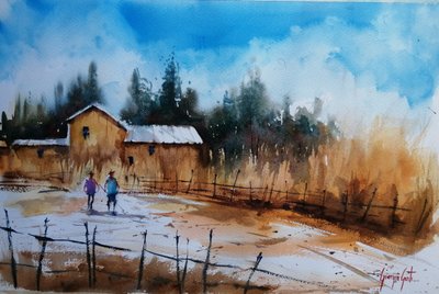 Landschaft auf dem Land 15 von Giorgio Gosti