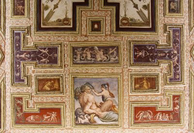 (Detail) Ceres stillt Triptolemus, Altoviti-Decke, 1553, Fresko von Giorgio Vasari