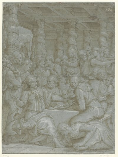 Christus im Haus des Simon des Pharisäers von Giorgio Vasari