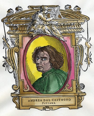Porträt des Malers Andrea Del Castagno von Giorgio Vasari