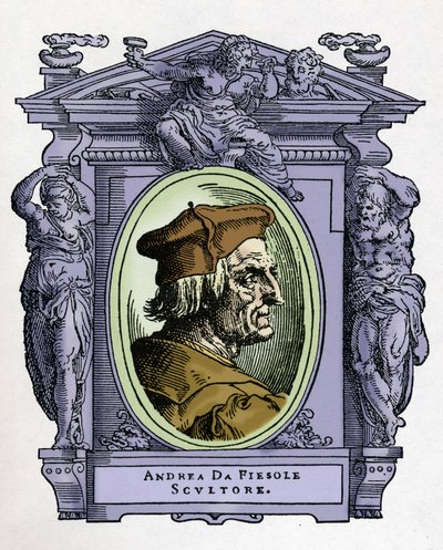 Porträt von Andrea da Fiesole (Andrea Ferrucci) von Giorgio Vasari