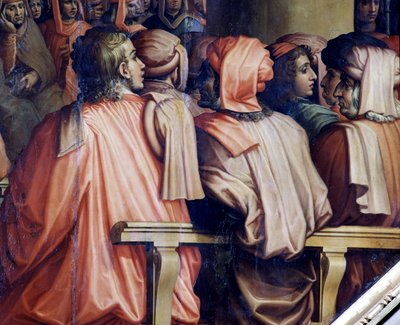 Gebet von Antonio Giacomini für die Schlacht von Pisa von Giorgio Vasari
