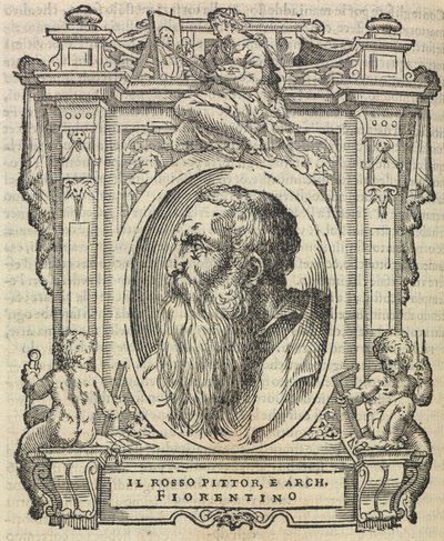 Rosso Fiorentino, aus „Das Leben der ausgezeichnetsten Maler, Bildhauer und Architekten“, 1568 von Giorgio Vasari