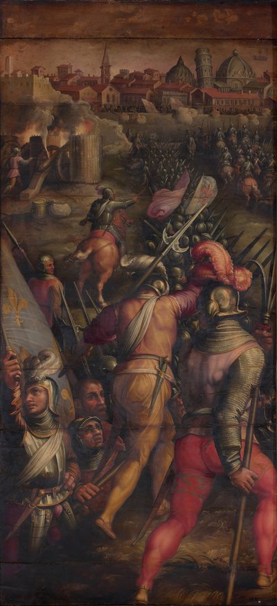 Die Schlacht von Barbagianni bei Pisa, 1563-1565 von Giorgio Vasari